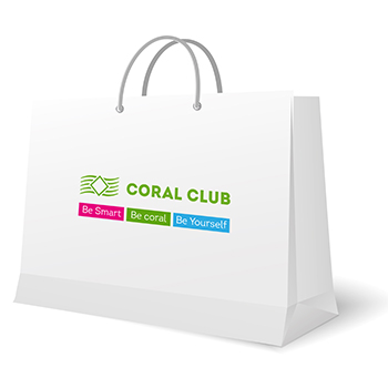 Купить Пакет подарочный «Be coral»