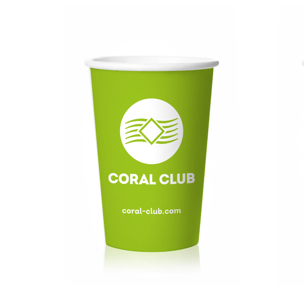 Купить Набор бумажных стаканов Coral Сlub 130 мл, салатовый (50 шт)